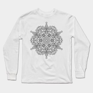 MANDALA to paint by yourself 02 Long Sleeve T-Shirt